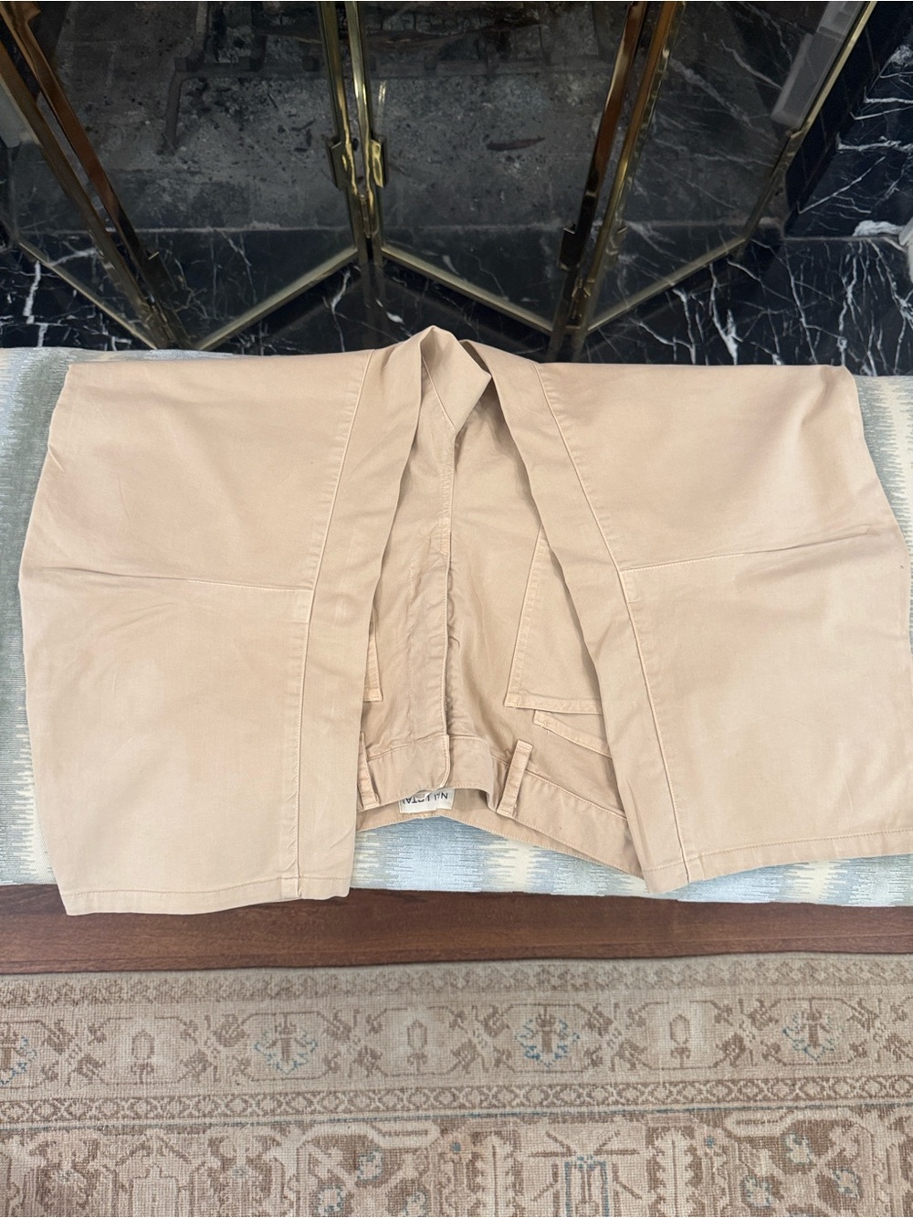 Nili Lotan Cotton Shon Pant in Rock Khaki - Picture 13 of 16